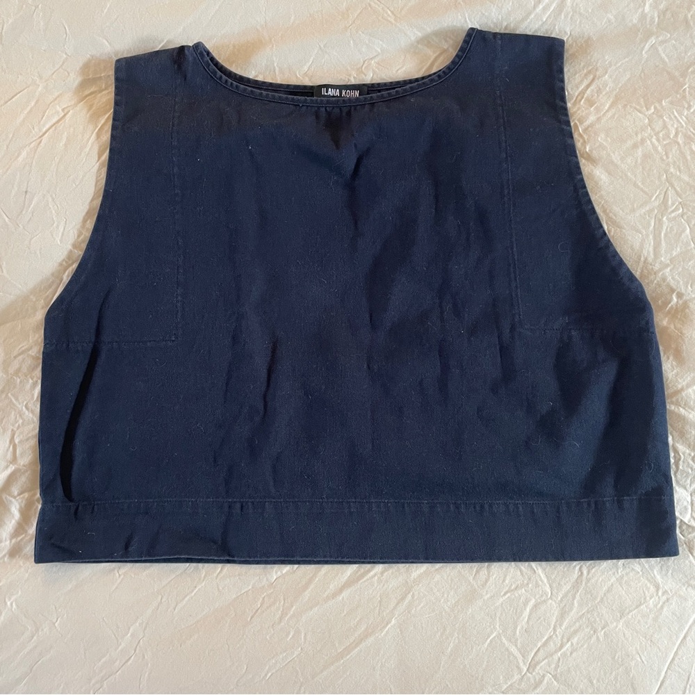 Ilana Kohn Kate Crop in Navy